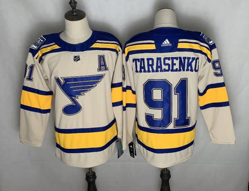 St Louis Blues TARASENKO #91 Cream NHL Jersey