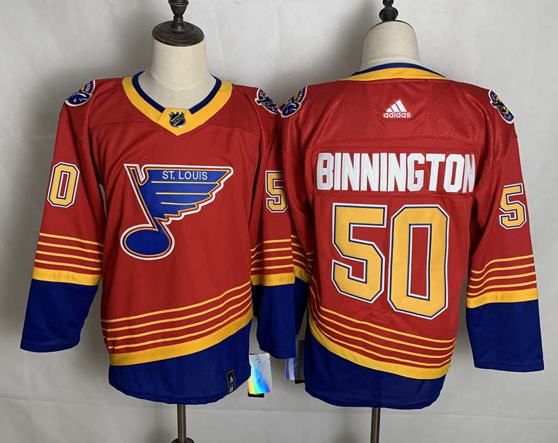 St Louis Blues BINNINGTON #50 Red Classics NHL Jersey
