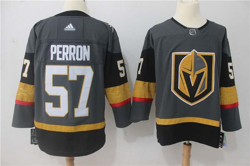 Vegas Golden Knights PERRON #57 Grey NHL Jersey