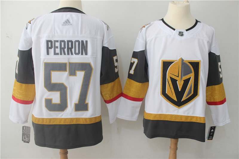 Vegas Golden Knights PERRON #57 White NHL Jersey