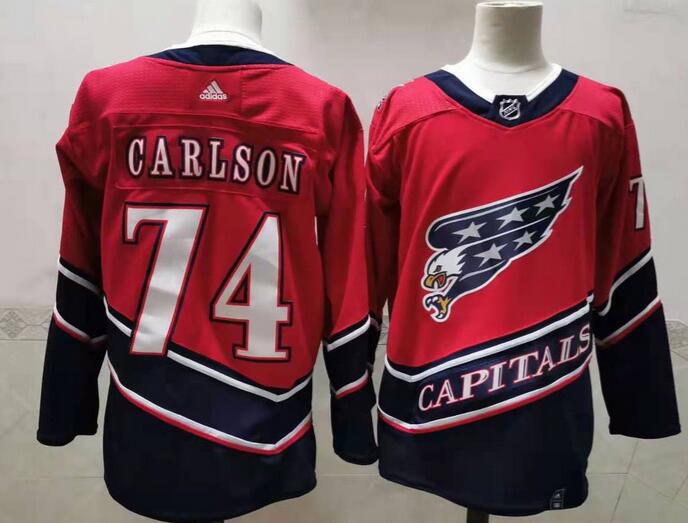 Washington Capitals Classics CARLSON #74 Red NHL Jersey