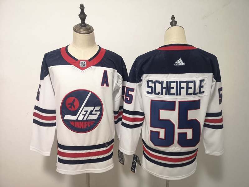 Winnipeg Jets SCHEIFELE #55 White NHL Jersey 02