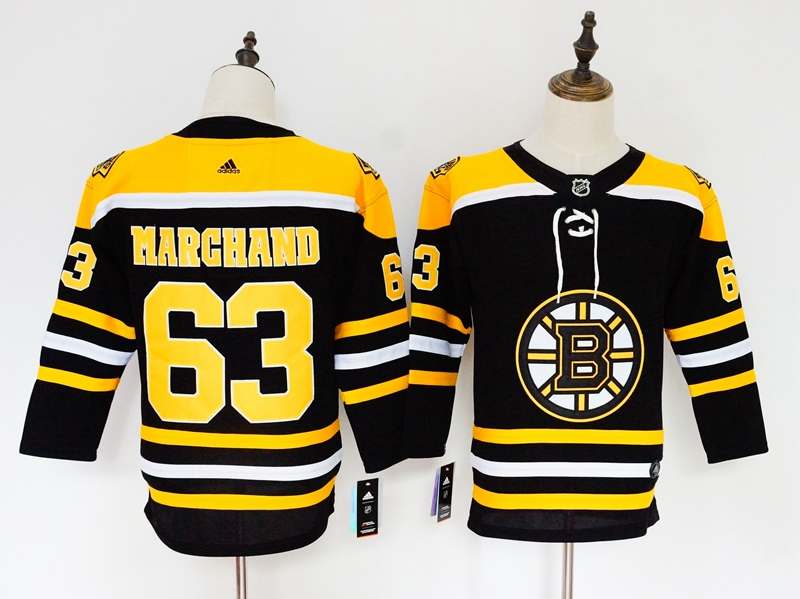 Boston Bruins MARGHAND #63 Black Women NHL Jersey