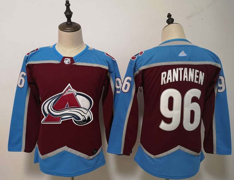 Colorado Avalanche RANTANEN #96 Maroon Women NHL Jersey