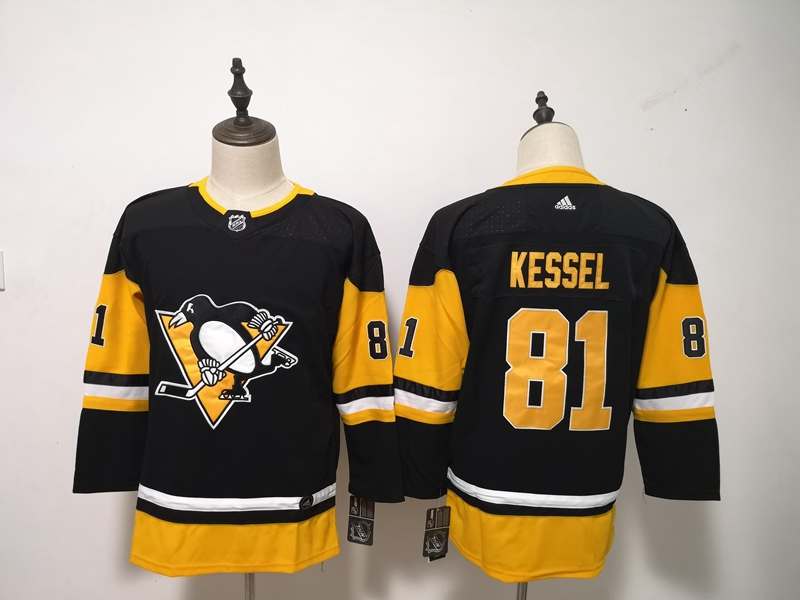 Pittsburgh Penguins KESSEL #81 Black Women NHL Jersey 02
