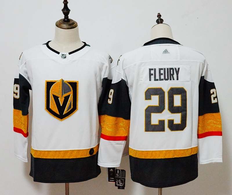Vegas Golden Knights FLEURY #29 White Women NHL Jersey