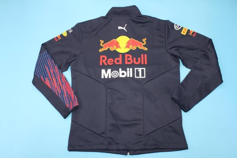 Thailand Quality(AAA) 2021 Red Bull Dark Blue Soccer Jacket