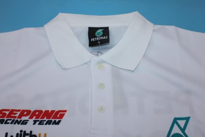 Thailand Quality(AAA) 2021 Mercedes White Polo Soccer T-Shirt 02