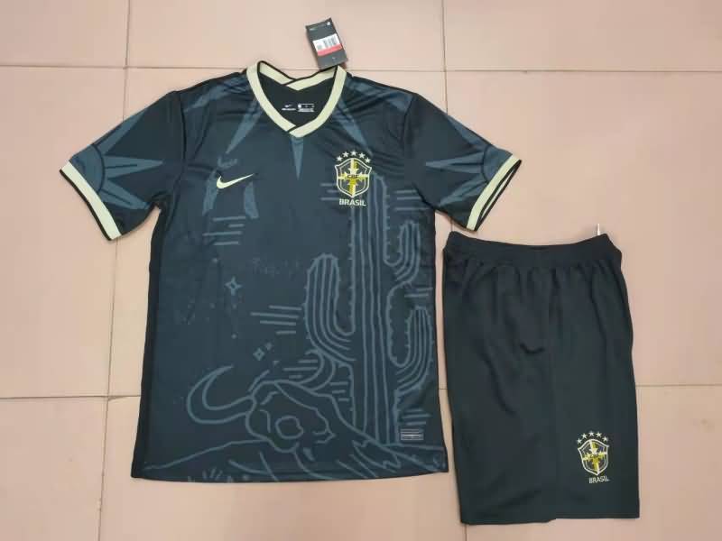 2022 Brazil Training Black Soccer Jersey