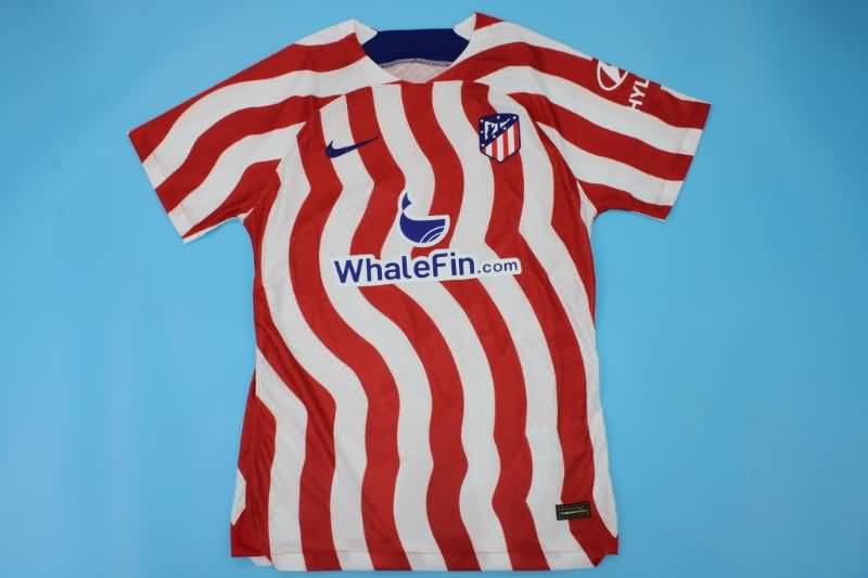 Thailand Quality(AAA) 22/23 Atletico Madrid Home Soccer Jersey(Player)