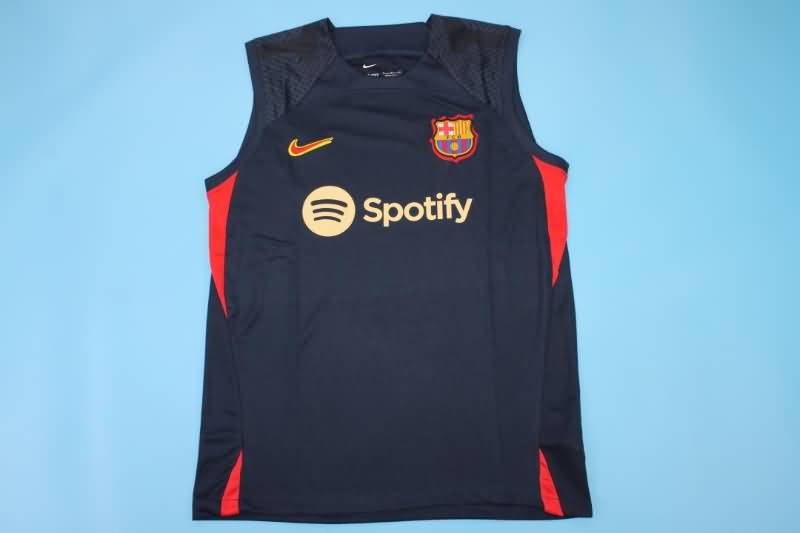 Thailand Quality(AAA) 22/23 Barcelona Black Vest Soccer Jersey 02