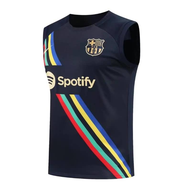 Thailand Quality(AAA) 22/23 Barcelona Black Vest Soccer Jersey 03