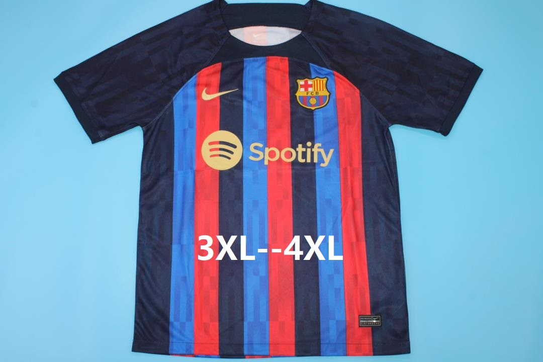 Thailand Quality(AAA) 22/23 Barcelona Home Soccer Jersey(Big Size)