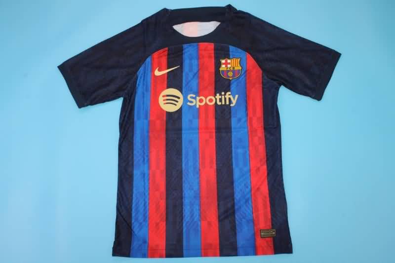 Thailand Quality(AAA) 22/23 Barcelona Home Soccer Jersey(Player)
