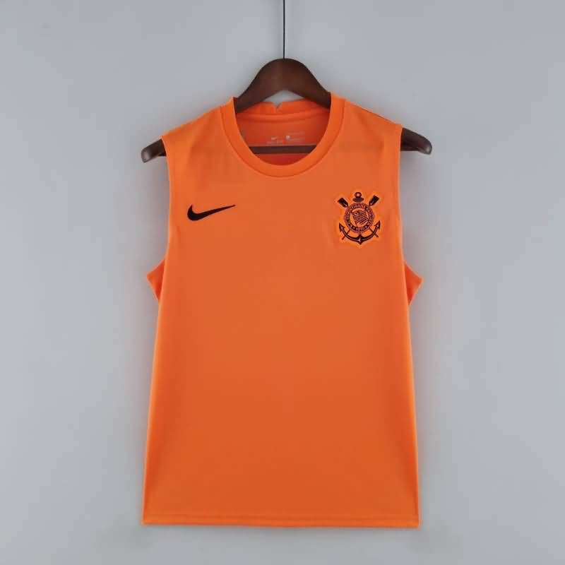 Thailand Quality(AAA) 2022 Corinthians Orange Vest Soccer Jersey