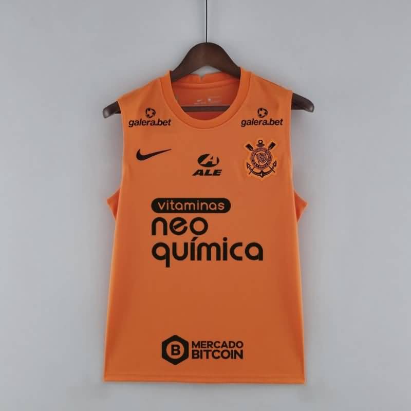 Thailand Quality(AAA) 2022 Corinthians Orange Sponsers Vest Soccer Jersey