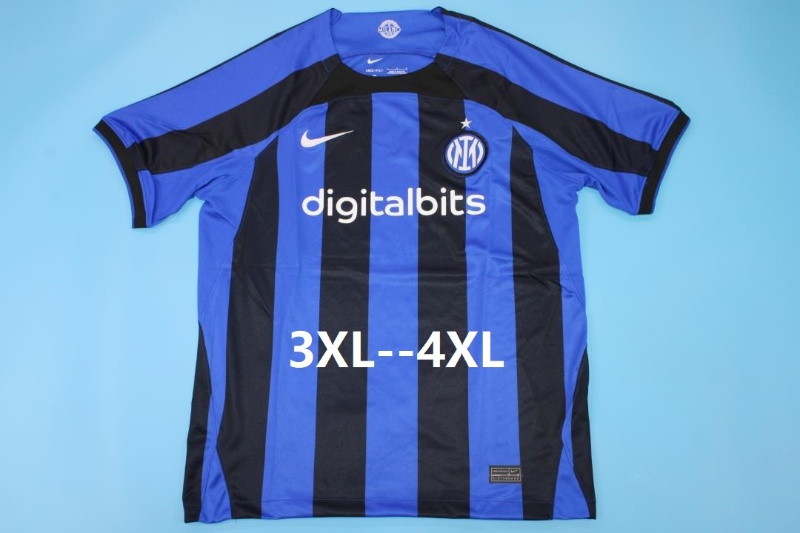 Thailand Quality(AAA) 22/23 Inter Milan Home Soccer Jersey (Big Size)