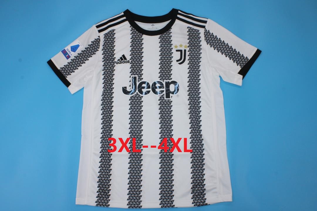 Thailand Quality(AAA) 22/23 Juventus Home Soccer Jersey(Big Size)