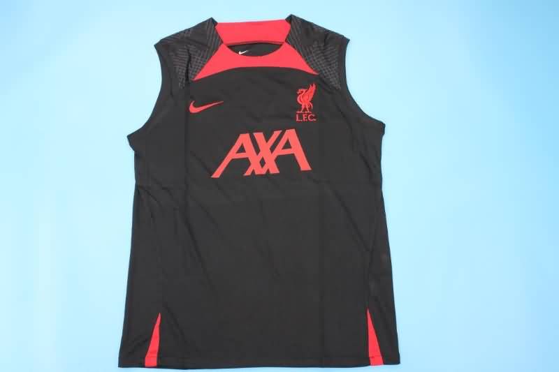Thailand Quality(AAA) 22/23 Liverpool Black Vest Soccer Jersey 03