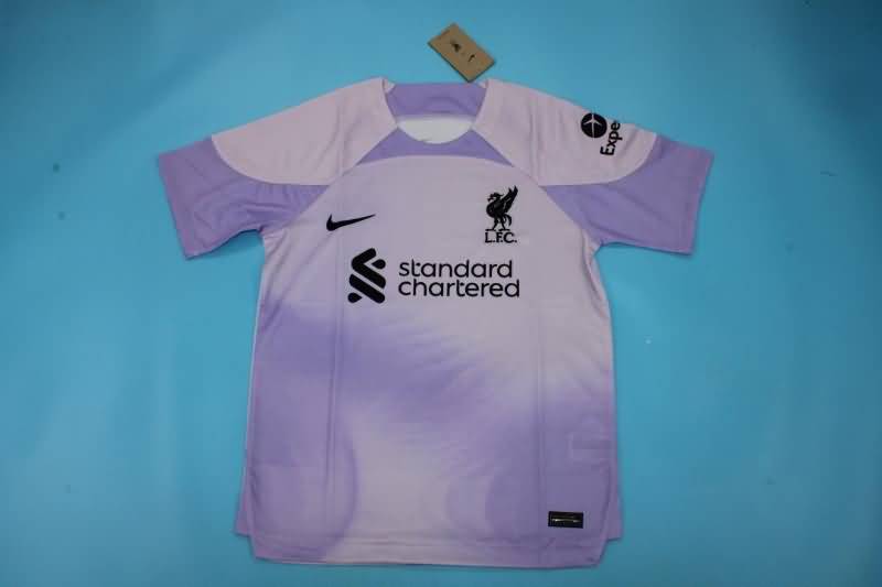 Thailand Quality(AAA) 22/23 Liverpool Goalkeeper Purple Soccer Jersey