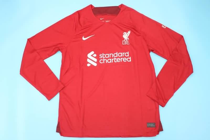 Thailand Quality(AAA) 22/23 Liverpool Home Long Slevee Soccer Jersey