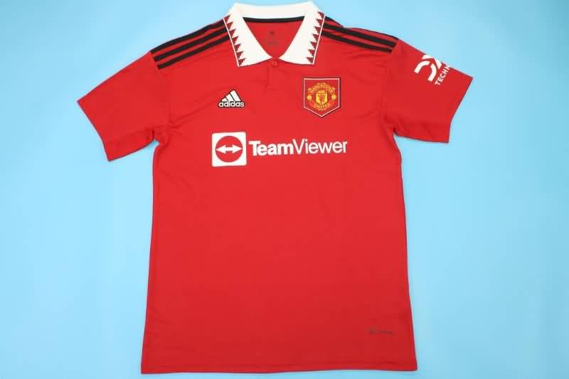 Thailand Quality(AAA) 22/23 Manchester United Home Soccer Jersey
