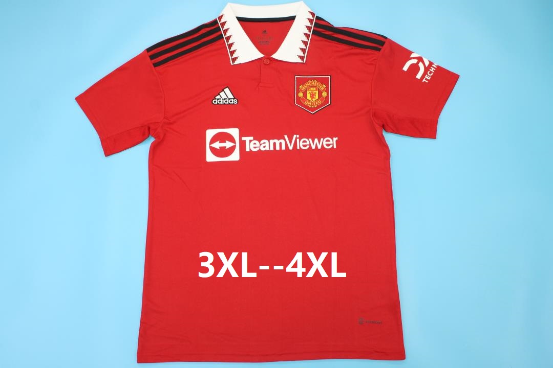 Thailand Quality(AAA) 22/23 Manchester United Home Soccer Jersey(Big Size)