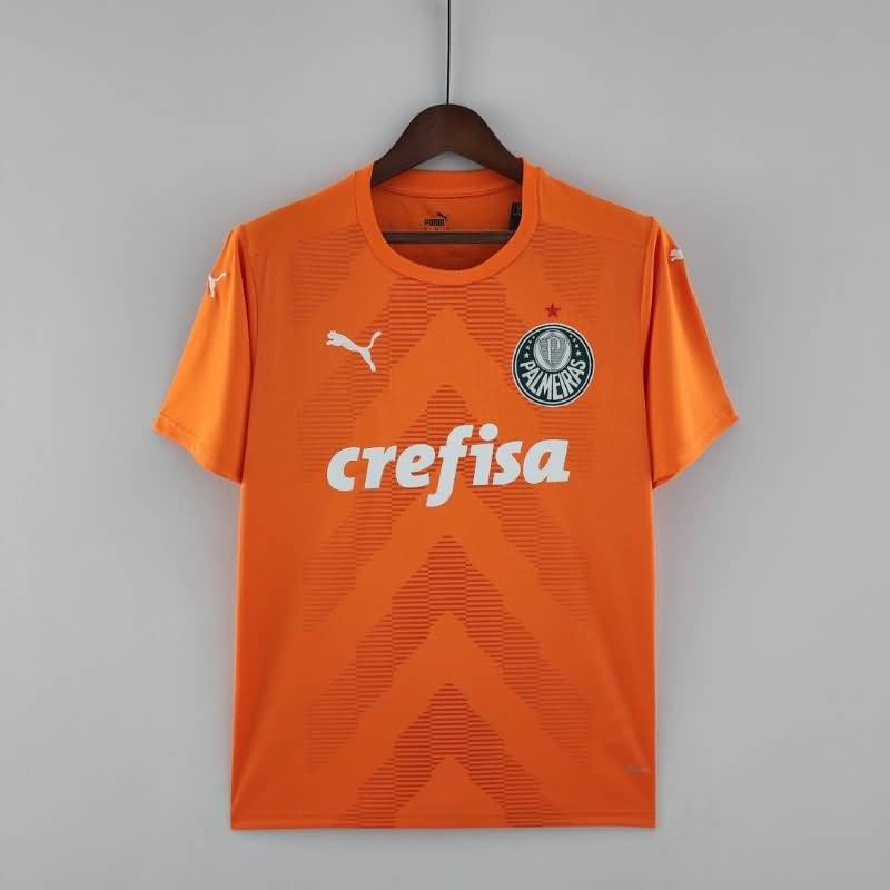 Thailand Quality(AAA) 2022 Palmeiras Goalkeeper Orange Soccer Jersey