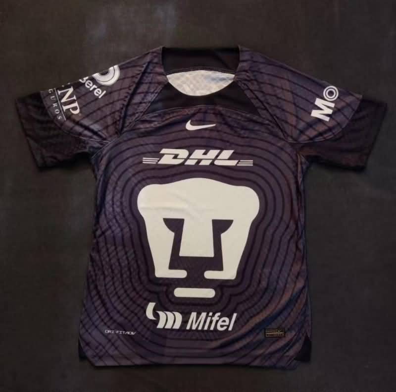 Thailand Quality(AAA) 22/23 Pumas UNAM Goalkeeper Black Soccer Jersey (Player)