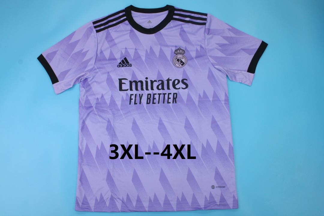 Thailand Quality(AAA) 22/23 Real Madrid Away Soccer Jersey(Big Size)