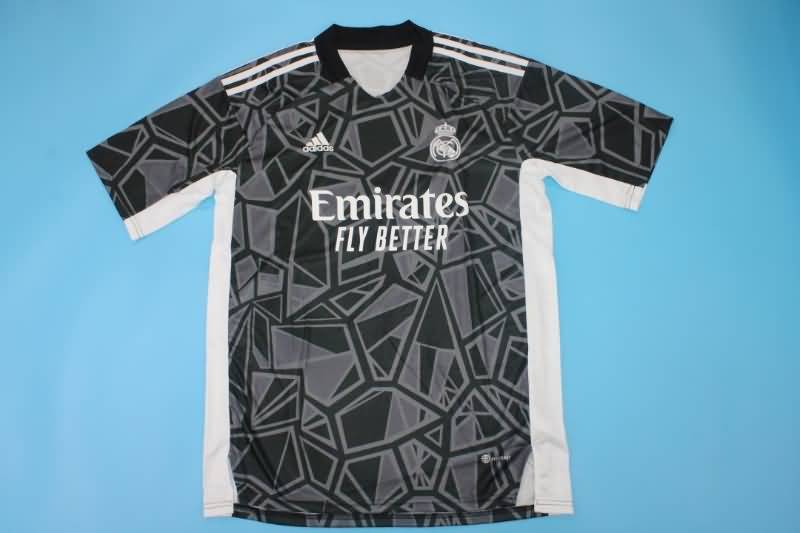Thailand Quality(AAA) 22/23 Real Madrid Goalkeeper Black Soccer Jersey