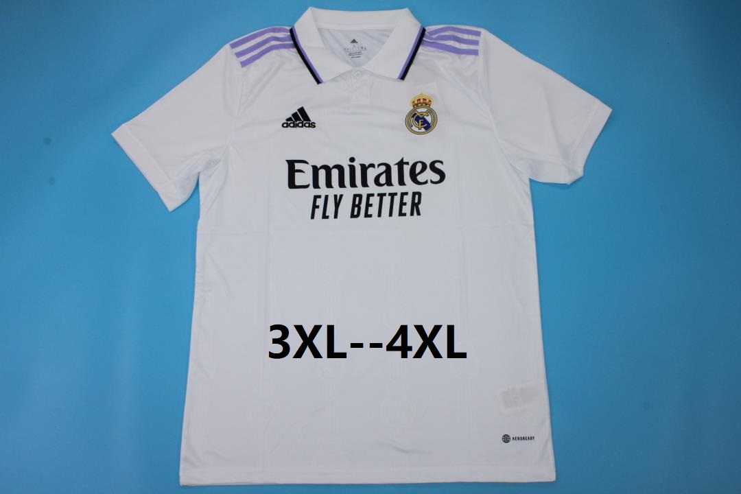 Thailand Quality(AAA) 22/23 Real Madrid Home Soccer Jersey(Big Size)