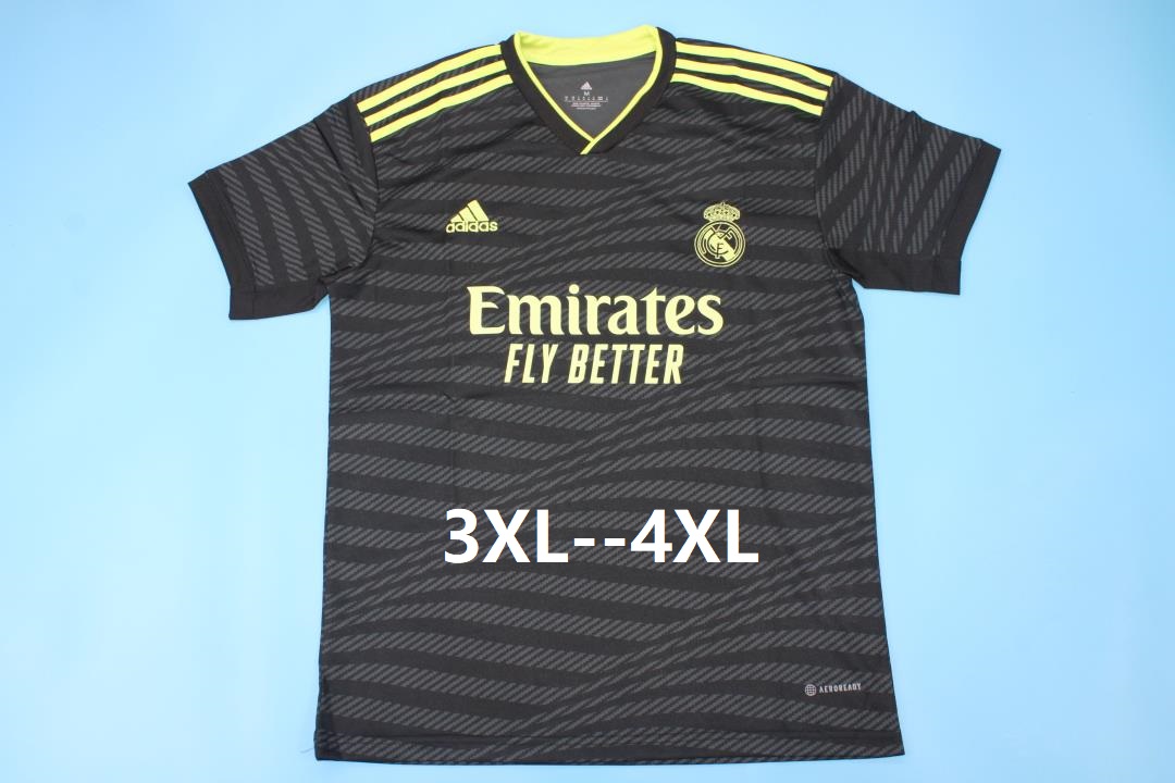 Thailand Quality(AAA) 22/23 Real Madrid Third Soccer Jersey(Big Size)