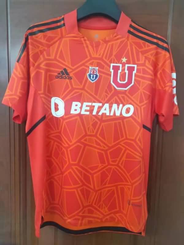 Thailand Quality(AAA) 2022 Universidad Chile Goalkeeper Red Soccer Jersey