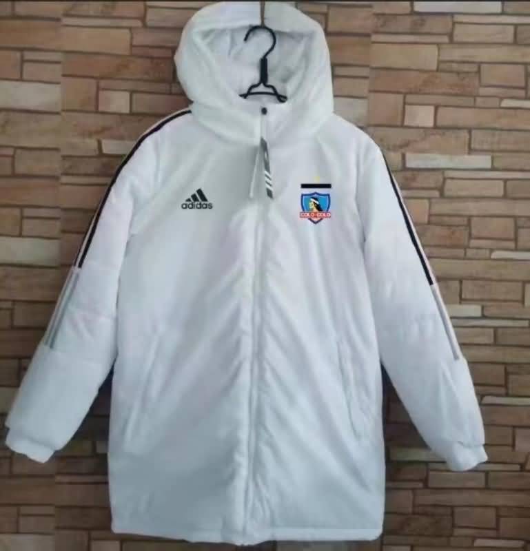 Thailand Quality(AAA) 22/23 Colo Colo White Soccer Cotton Coat