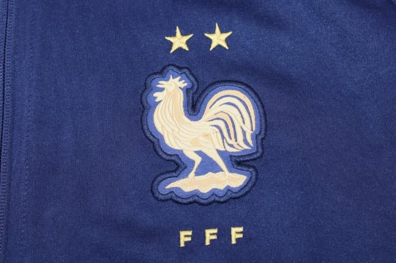 Thailand Quality(AAA) 2022 France Dark Blue Soccer Jacket