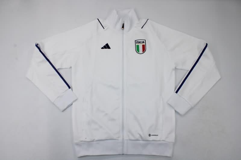 Thailand Quality(AAA) 2023 Italy White Soccer Jacket