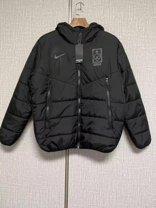 Thailand Quality(AAA) 2022 Korea Black Soccer Cotton Coat