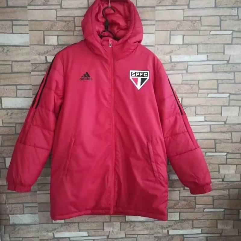 Thailand Quality(AAA) 2022 Sao Paulo Red Soccer Cotton Coat