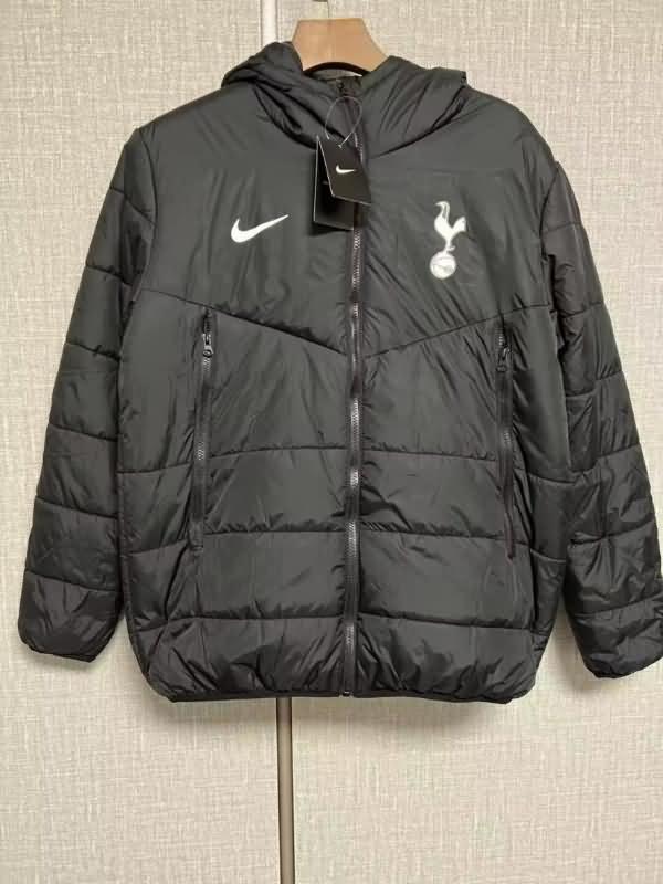 Thailand Quality(AAA) 2022 Tottenham Hotspur Black Soccer Cotton Coat