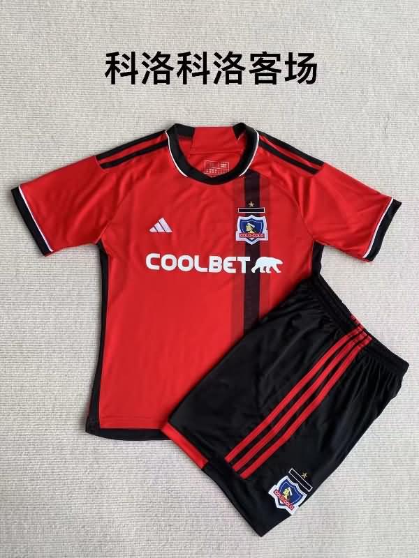 2023 Colo Colo Red Kids Soccer Jersey And Shorts