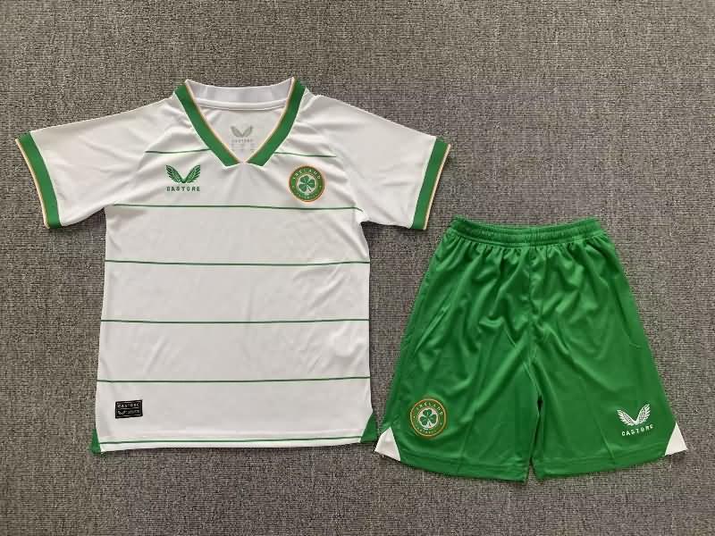 2023 Ireland Away Kids Soccer Jersey And Shorts