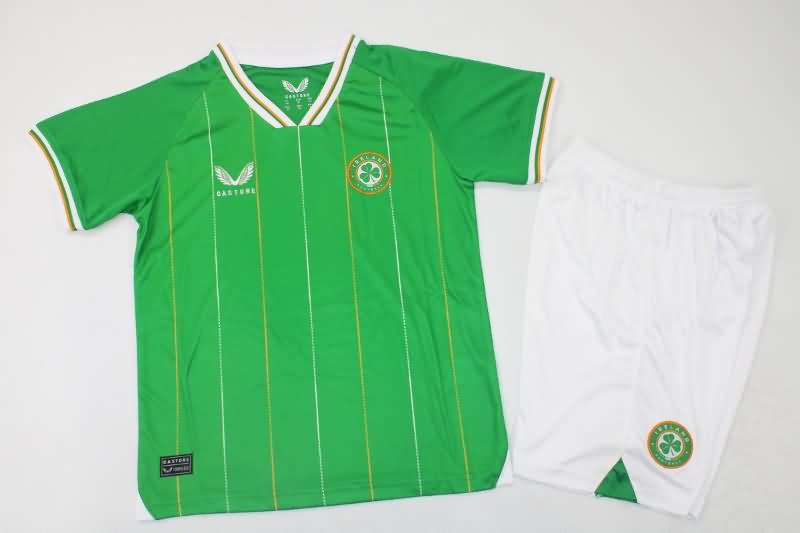 2023 Ireland Home Kids Soccer Jersey And Shorts
