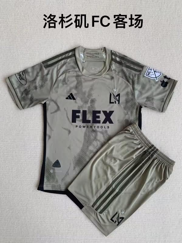 2023 Los Angeles FC Away Kids Soccer Jersey And Shorts