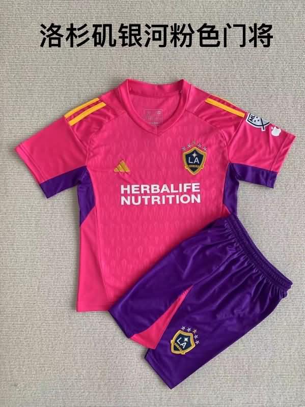 2023 Los Angeles FC Goalkeeper Pink Kids Soccer Jersey And Shorts