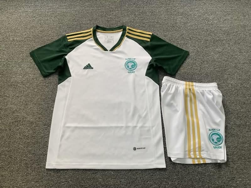 2023 Saudi Arabia Home Kids Soccer Jersey And Shorts
