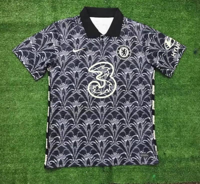Thailand Quality(AAA) 22/23 Chelsea Black Polo Soccer T-Shirt