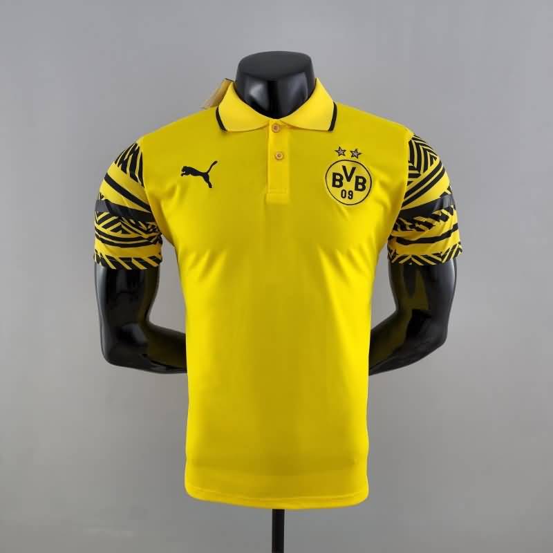Thailand Quality(AAA) 22/23 Dortmund Yellow Polo Soccer T-Shirt