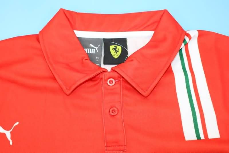 Thailand Quality(AAA) 2022 Ferrari Red Polo Soccer T-Shirt 02