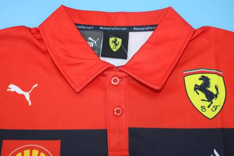 Thailand Quality(AAA) 2022 Ferrari Red Polo Soccer T-Shirt 04